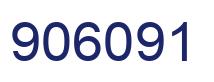 Number 906091 blue image