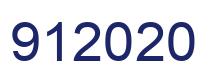 Number 912020 blue image