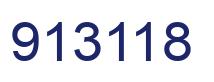 Number 913118 blue image
