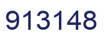 Number 913148 blue image