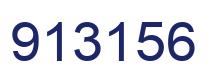 Number 913156 blue image