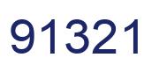 Number 91321 blue image