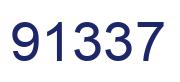 Number 91337 blue image