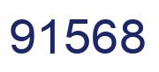 Number 91568 blue image
