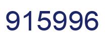 Number 915996 blue image