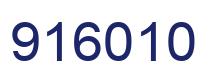 Number 916010 blue image