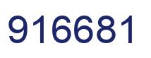 Número 916681 imagen azul