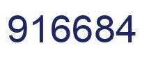 Número 916684 imagen azul
