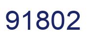 Número 91802 imagen azul