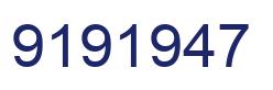Number 9191947 blue image