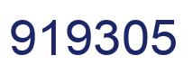 Number 919305 blue image
