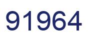 Number 91964 blue image