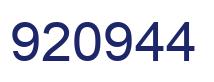 Number 920944 blue image