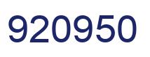 Número 920950 imagen azul