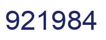 Número 921984 imagen azul