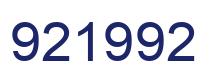 Número 921992 imagen azul