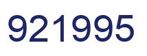 Number 921995 blue image