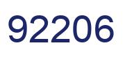 Number 92206 blue image