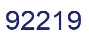 Number 92219 blue image