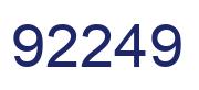 Number 92249 blue image