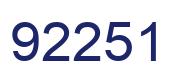 Number 92251 blue image