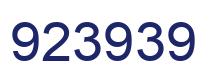 Número 923939 imagen azul