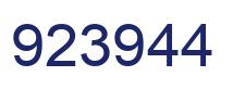 Número 923944 imagen azul