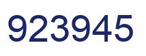 Número 923945 imagen azul
