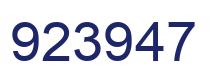 Number 923947 blue image