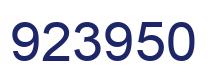 Number 923950 blue image