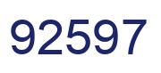 Number 92597 blue image