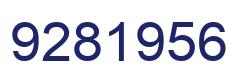 Number 9281956 blue image
