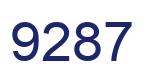 Number 9287 blue image