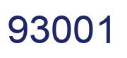 Número 93001 imagen azul