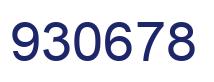 Number 930678 blue image