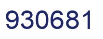 Number 930681 blue image