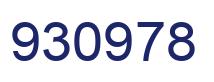 Número 930978 imagen azul