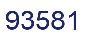 Número 93581 imagen azul