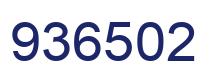 Number 936502 blue image
