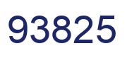 Number 93825 blue image