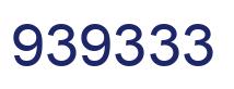 Number 939333 blue image
