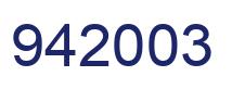 Number 942003 blue image