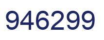 Number 946299 blue image