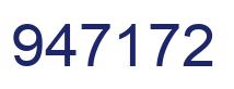 Number 947172 blue image