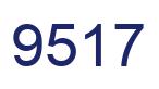 Number 9517 blue image