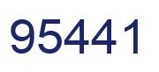 Number 95441 blue image