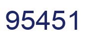 Number 95451 blue image