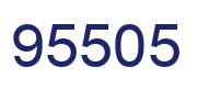 Number 95505 blue image