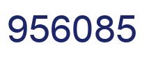 Number 956085 blue image