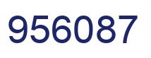 Number 956087 blue image